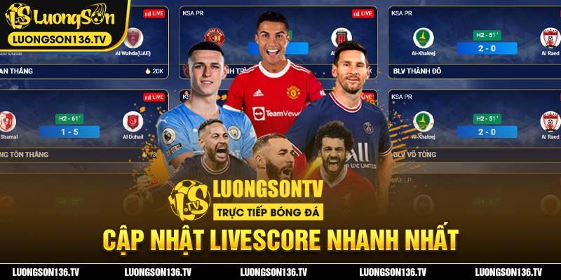 Livescore trực tiếp tại LuongsonTV